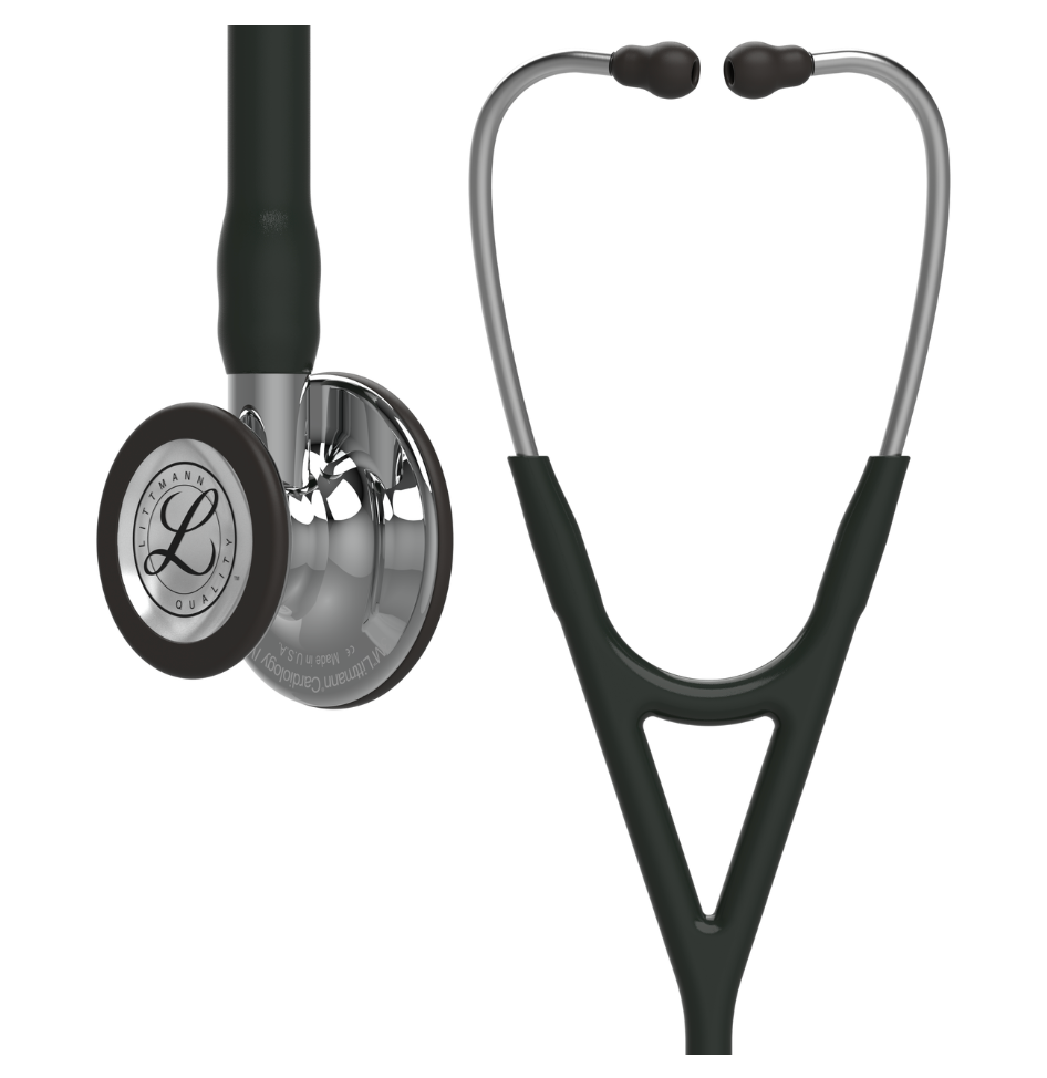 Littmann Cardiology IV Stethoscope in Black/Mirror - #6177