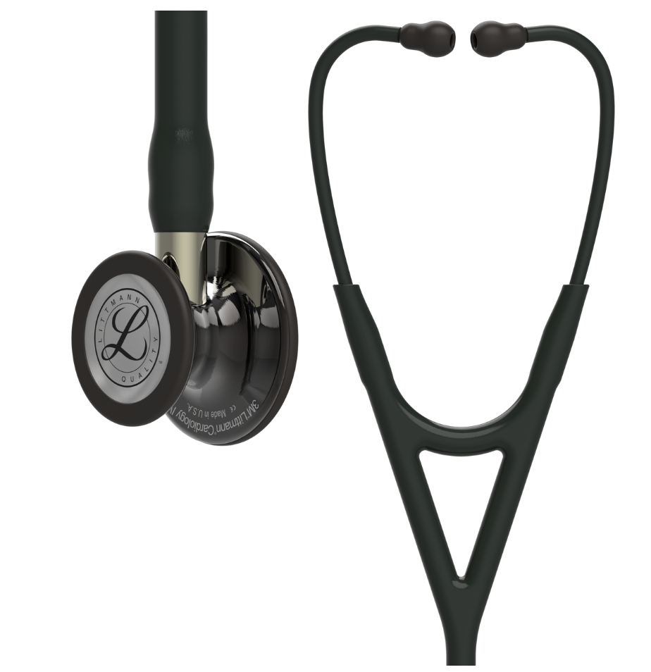Littmann Cardiology IV Stethoscope in Black/Smoke/Champagne - #6204