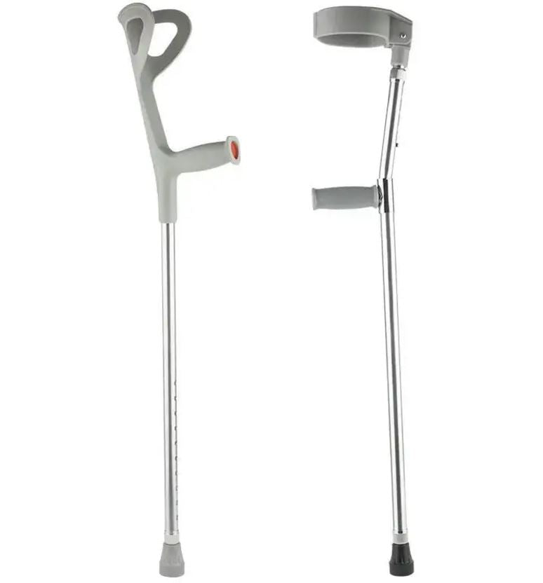 Aluminum alloy arm crutch with ergonomic grip for comfort