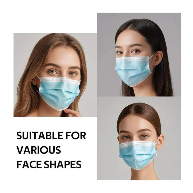 Individually wrapped disposable face masks for hygiene and convenience