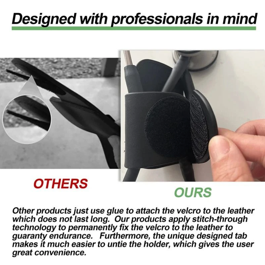 Close-up of a stethoscope holder with secure fastening