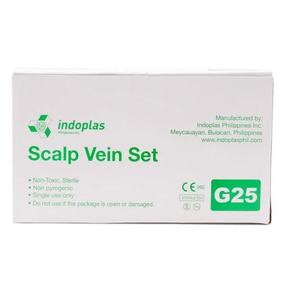 Indoplas Scalp Vein Set G25 - Box of 100