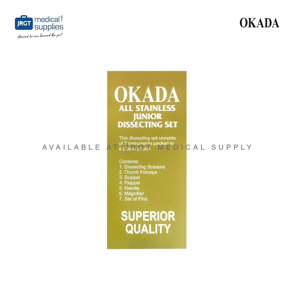 Okada Dissecting Kit - 7-Piece Set for Anatomy Studies & Surgical Practice
