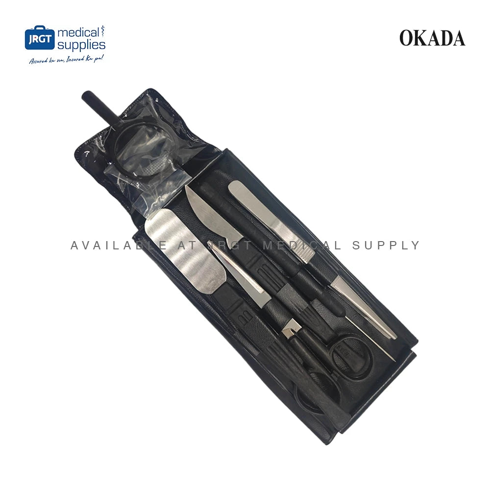 Okada Dissecting Kit - 7-Piece Set for Anatomy Studies & Surgical Practice