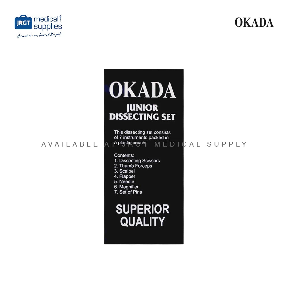 Okada Dissecting Kit - 7-Piece Set for Anatomy Studies & Surgical Practice