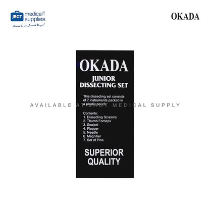 Okada Dissecting Kit - 7-Piece Set for Anatomy Studies & Surgical Practice