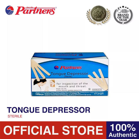 Partners Tongue Depressor Sterile - 100 pcs